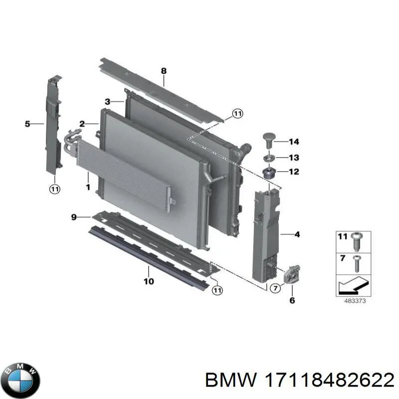 3M121078 AND Радіатор охолодження двигуна