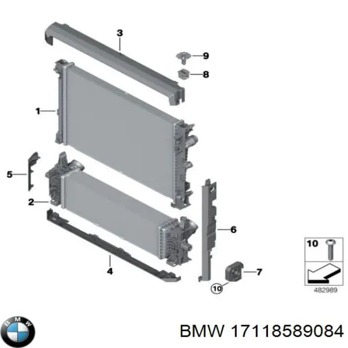 Купити 17118589084 BMW 