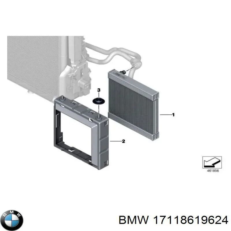 Купити 17118619624 BMW Рамка кріплення радіатора