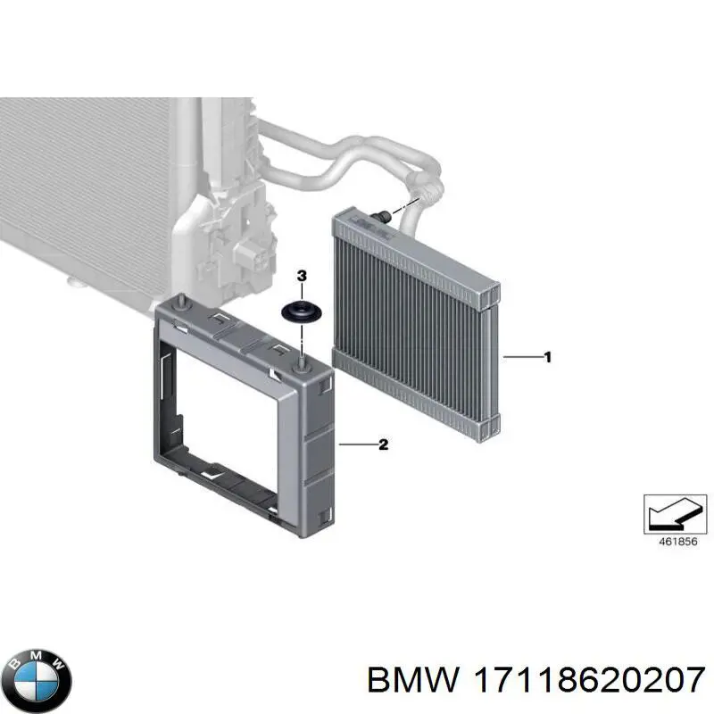Радіатор охолодження, додатковий на BMW 5 (G31)