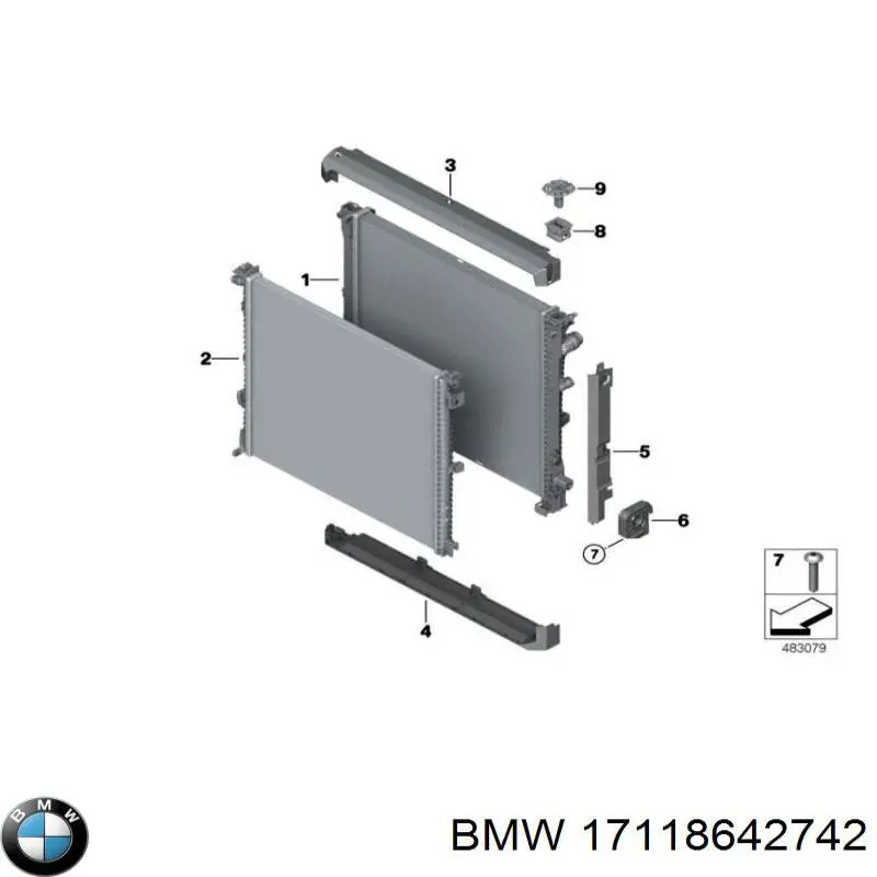 Радіатор основний Polcar 20X4081 ціна, від 115.30 USD