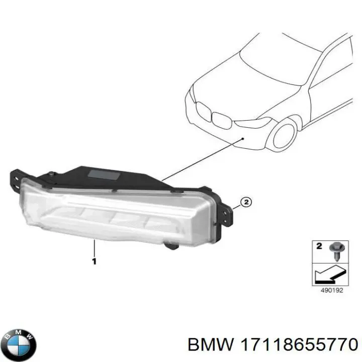 Повітропровід / дефлектор радіатора, верхній BMW 17118655770 ціна, від 63.87 USD