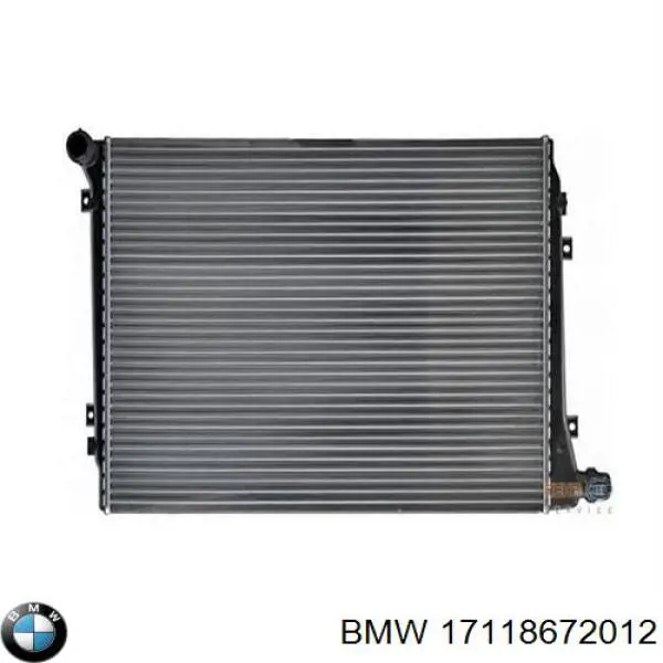 17118672012 BMW радіатор охолодження двигуна