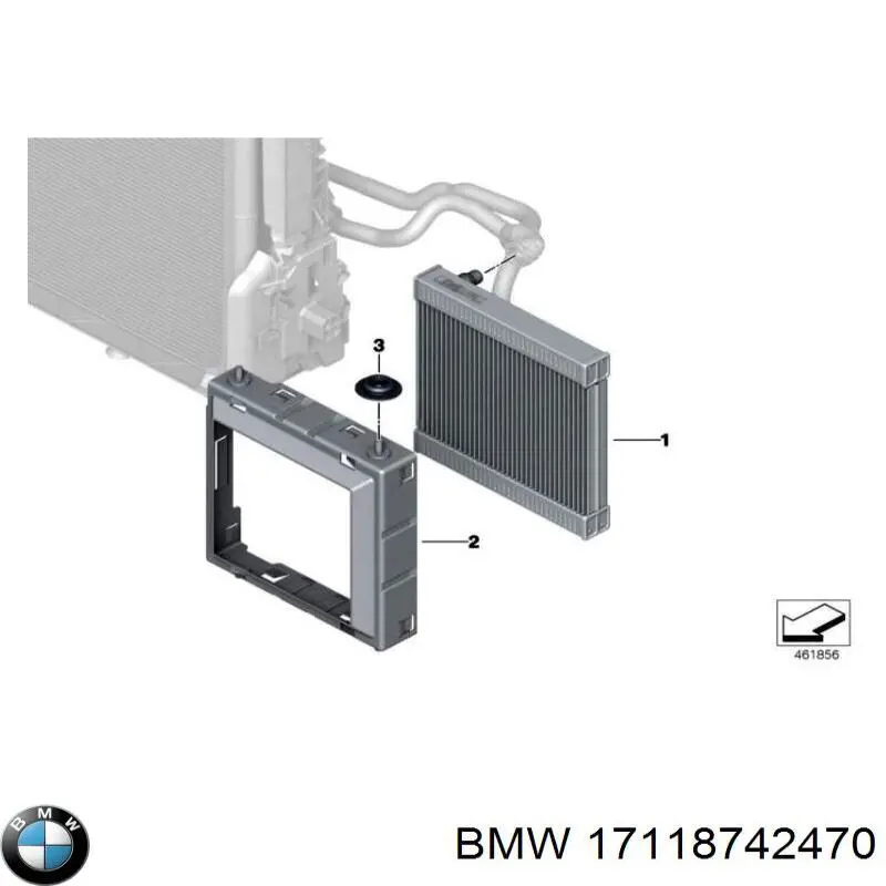 Рамка кріплення радіатора 17118742470 BMW