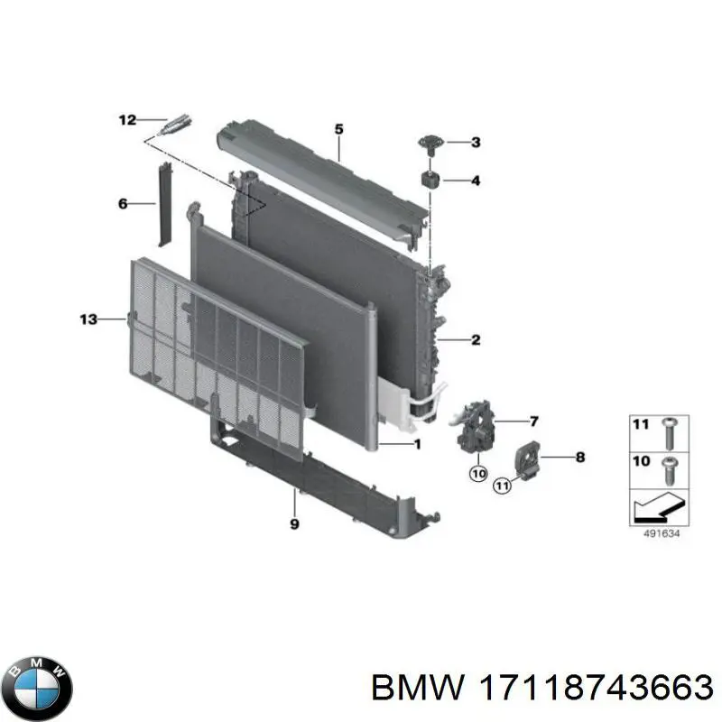 17118686025 BMW радіатор охолодження двигуна
