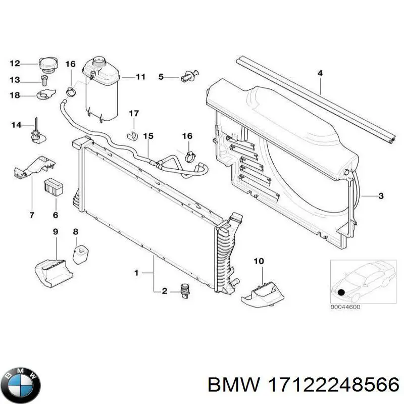  BMW 17122248566 ціна, від 221.80 USD