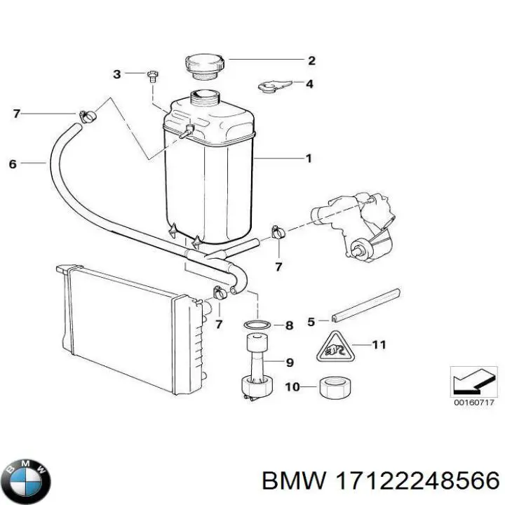 Купити 17122248566 BMW 