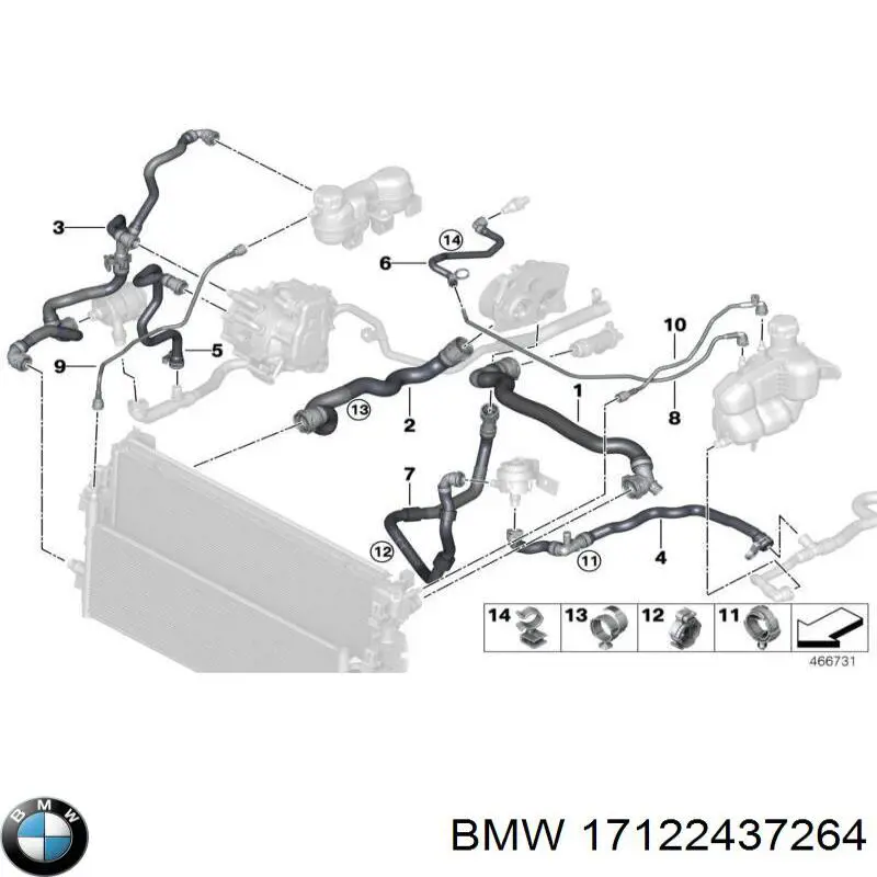  BMW 7646898 ціна, від 14.06 USD