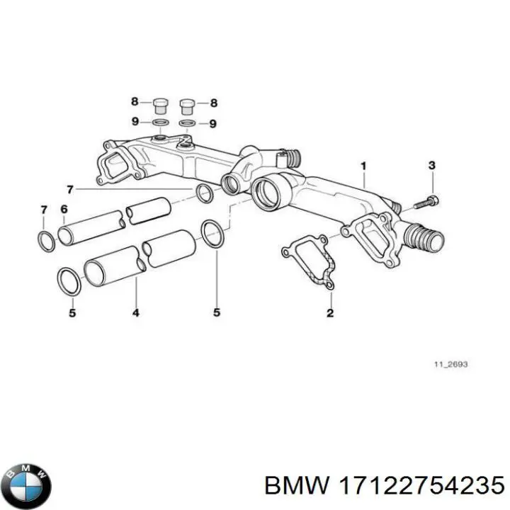 Ремкомплект головного гальмівного циліндру BMW 17122754235 ціна, від 16.53 USD