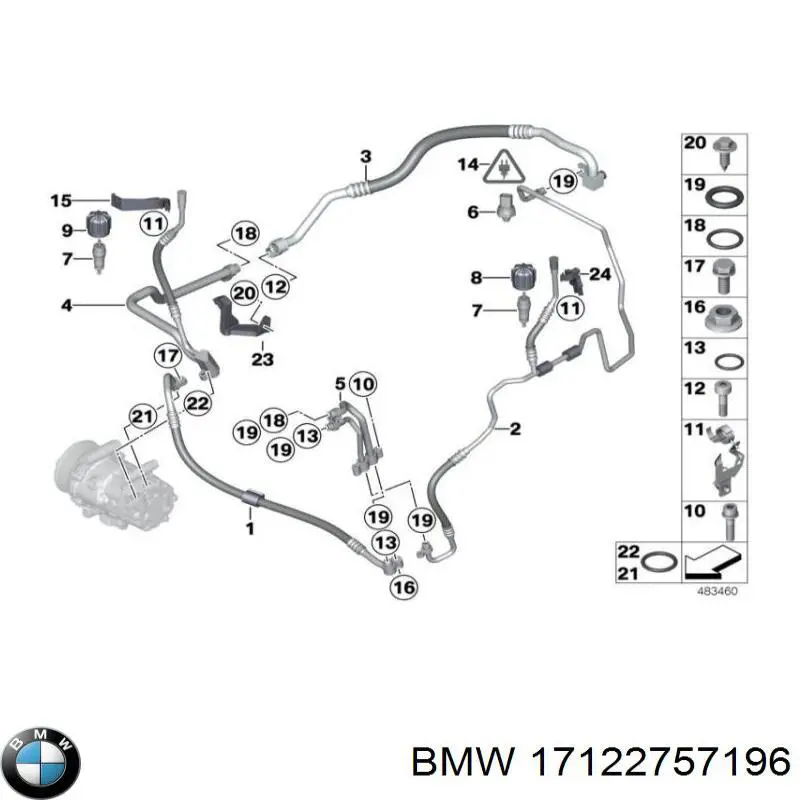 Купити 17122757196 BMW 