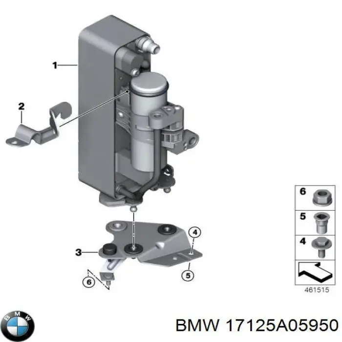 Патрубок термостата 17125A05950 BMW