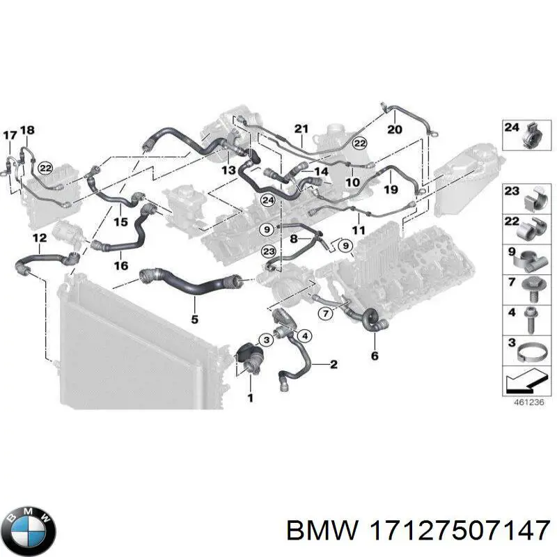 Купити 17127507147 BMW 