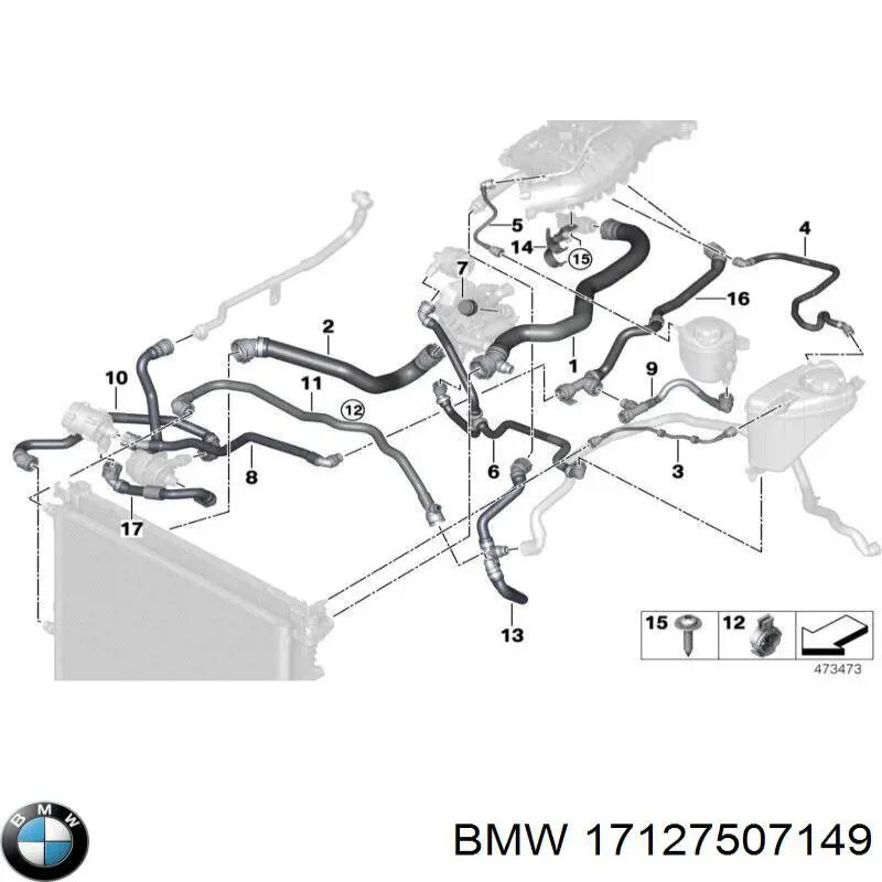  BMW 17127507149 ціна, від 38.01 USD