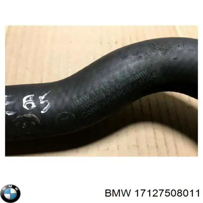 Шланг/патрубок радіатора охолодження, нижній 17127508011 BMW