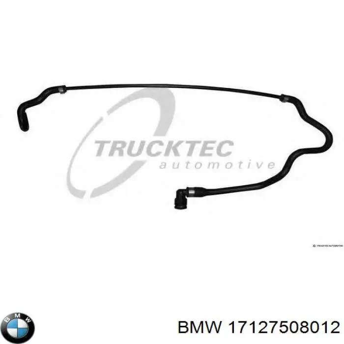 Шланг розширювального бачка, верхній BMW 17127508012 ціна, від 17.28 USD