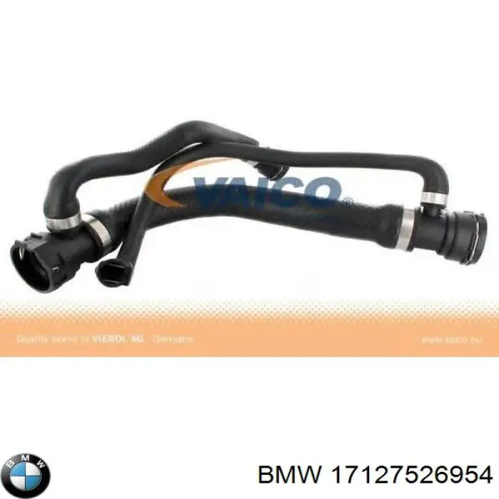 Шланг/патрубок радіатора охолодження, верхній 17127526954 BMW