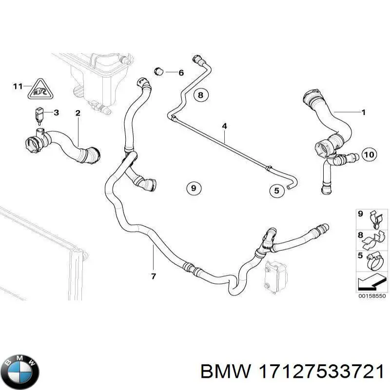 Купити 17127533721 BMW 