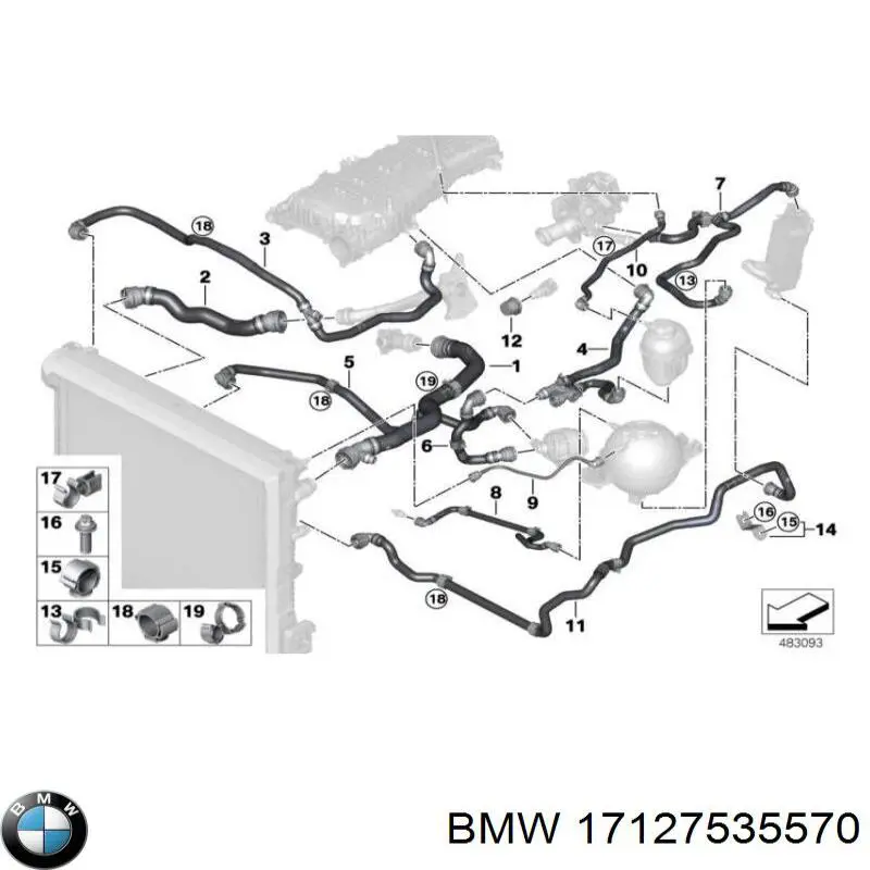 Купити 17127535570 BMW 