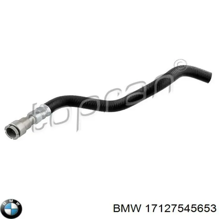 Шланг розширювального бачка, нижній BMW 17127545653 ціна, від 17.49 USD