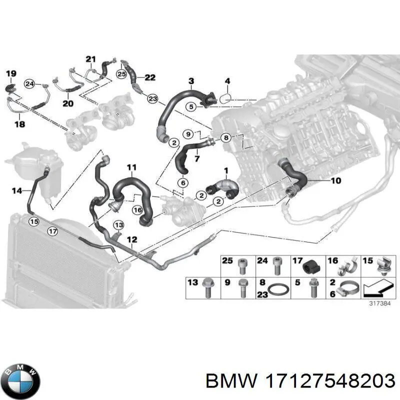  BMW 17127548203 ціна, від 65.45 USD
