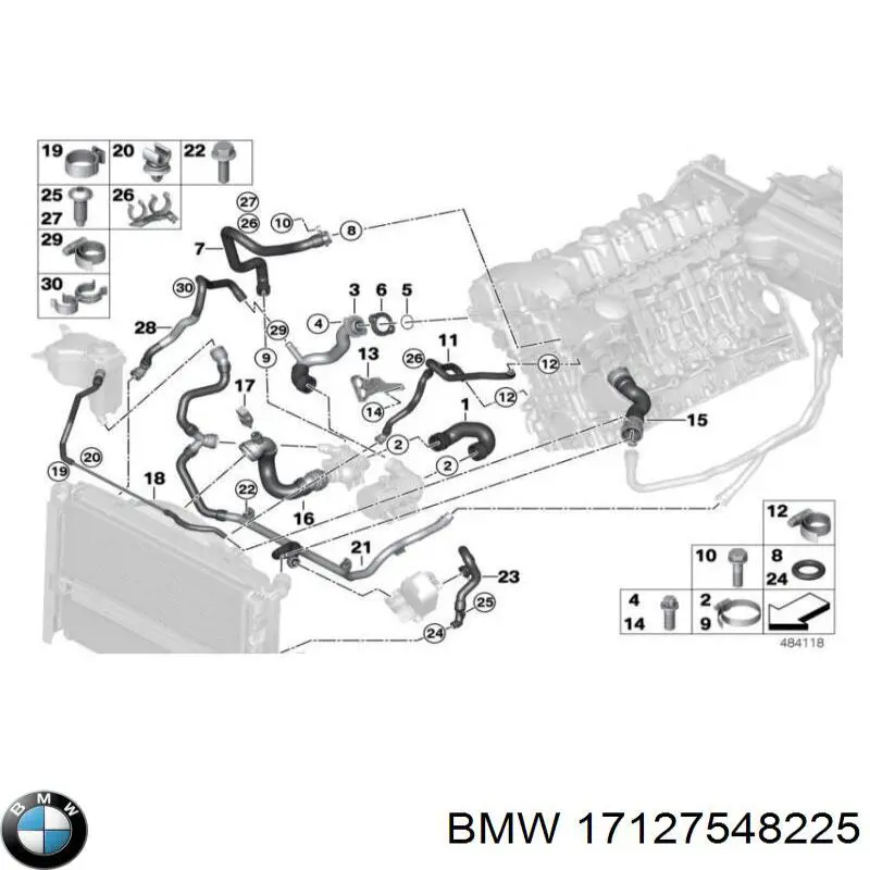 Купити 17127548225 BMW 