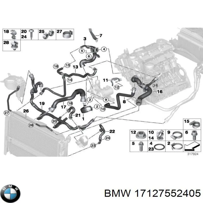 Купити 17127552405 BMW 