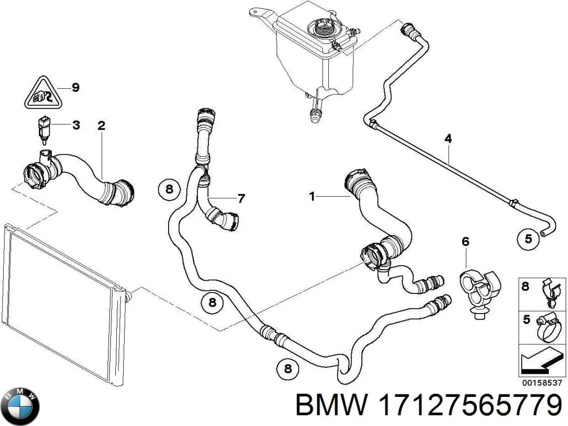 Купити 17127565779 BMW Шланг для видалення повітря