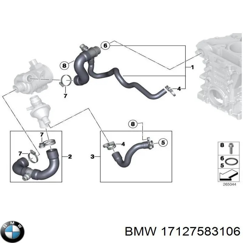  BMW 17127583106 ціна, від 10.13 USD