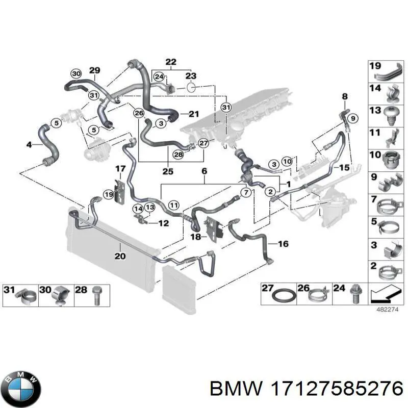 Купити 17127585276 BMW 