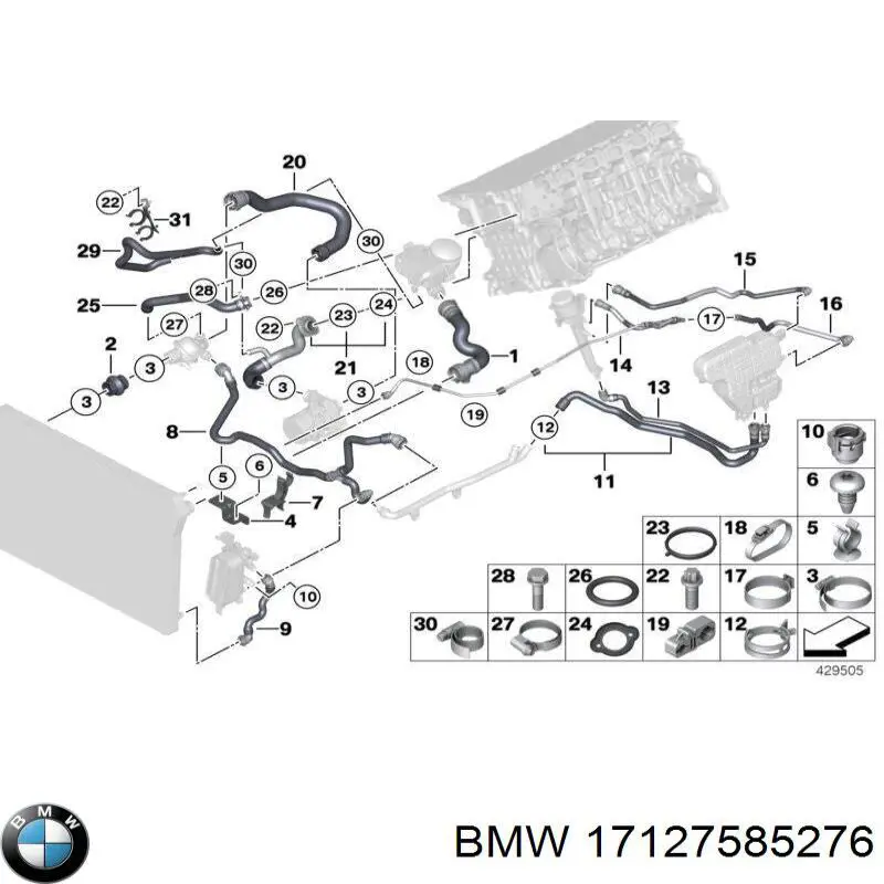 17127585276 BMW 