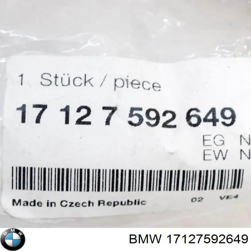 Шланг/патрубок радіатора охолодження, верхній BMW 17127592649 ціна, від 12.67 USD