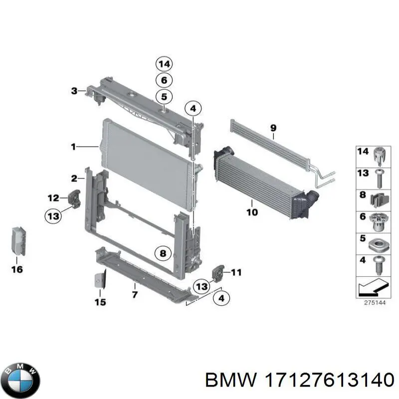  BMW 17127613140 ціна, від 6.94 USD