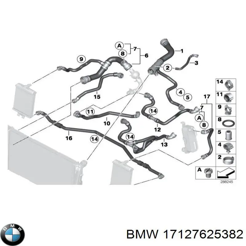  BMW 17127625382 ціна, від 103.89 USD