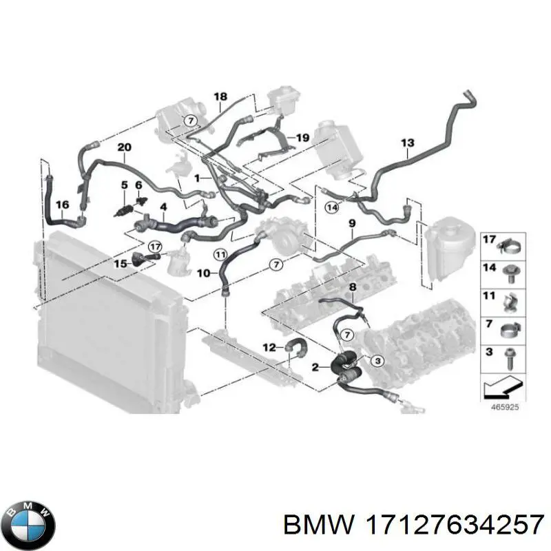 Купити 17127634257 BMW 