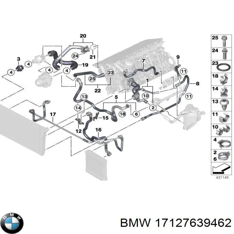Купити 17127639462 BMW 