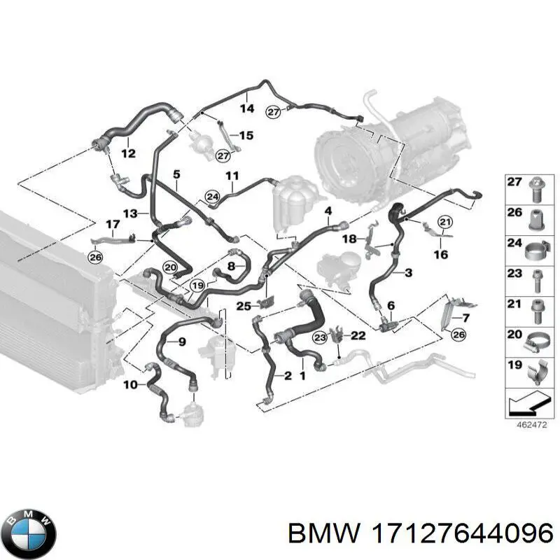  BMW 17127644096 ціна, від 101.32 USD