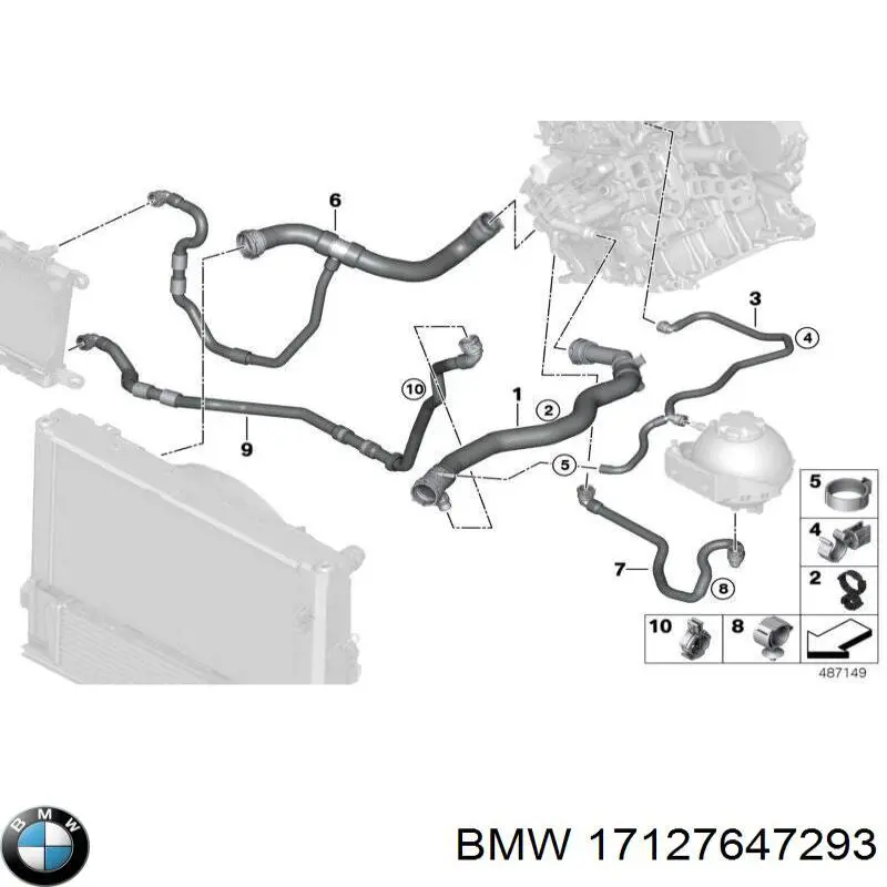  BMW 17127647293 ціна, від 21.13 USD