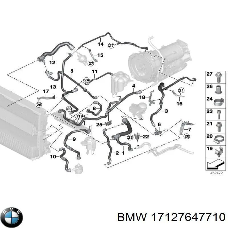  BMW 17127647710 ціна, від 50.67 USD