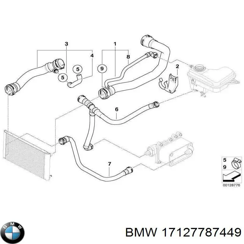 Шланг/патрубок радіатора охолодження, верхній 7001724 Autotechteile