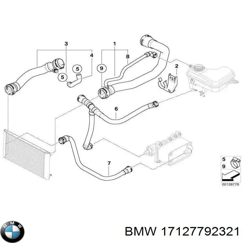  BMW 17127792321 ціна, від 44.34 USD