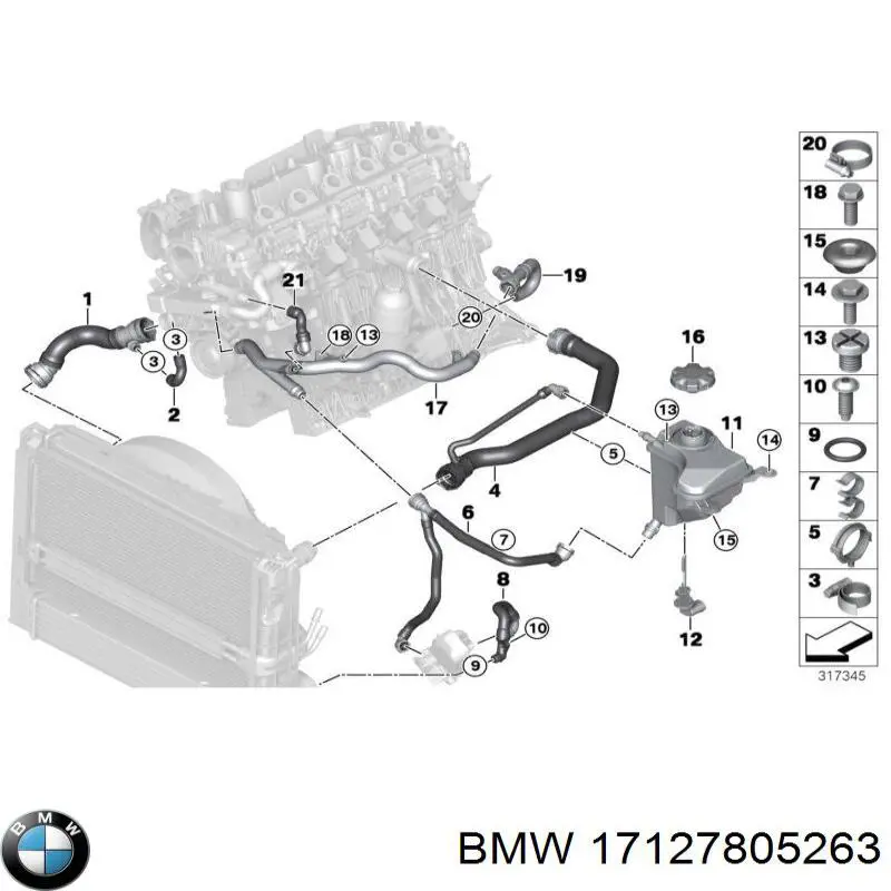 Купити 17127805263 BMW 
