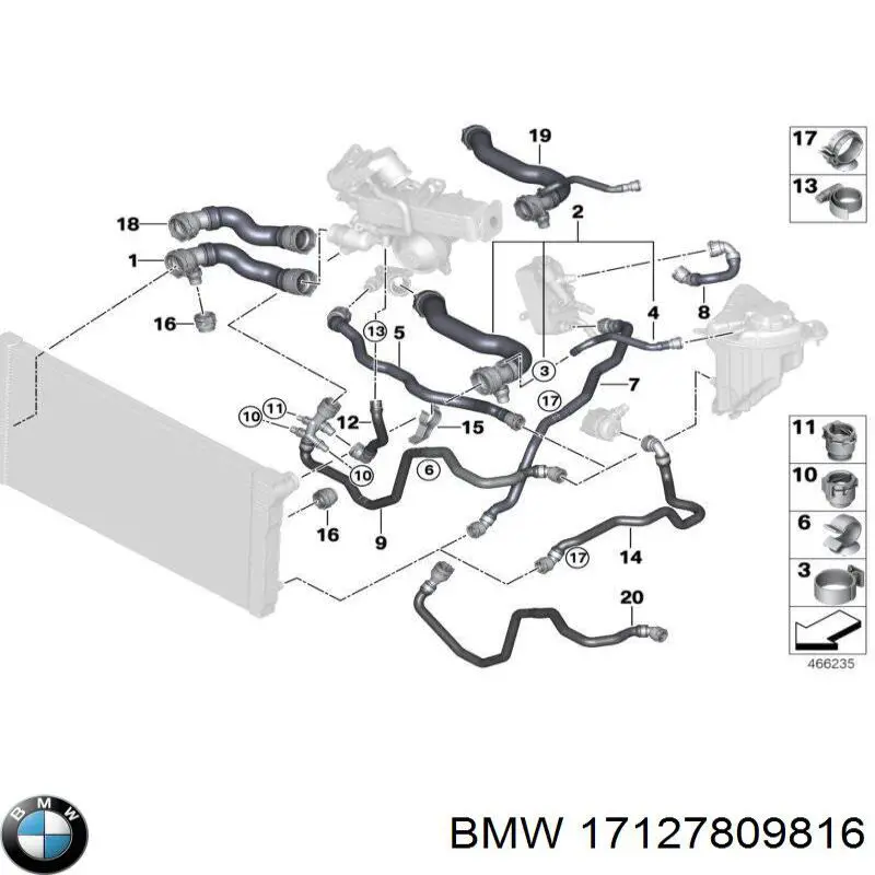 Купити 17127809816 BMW 