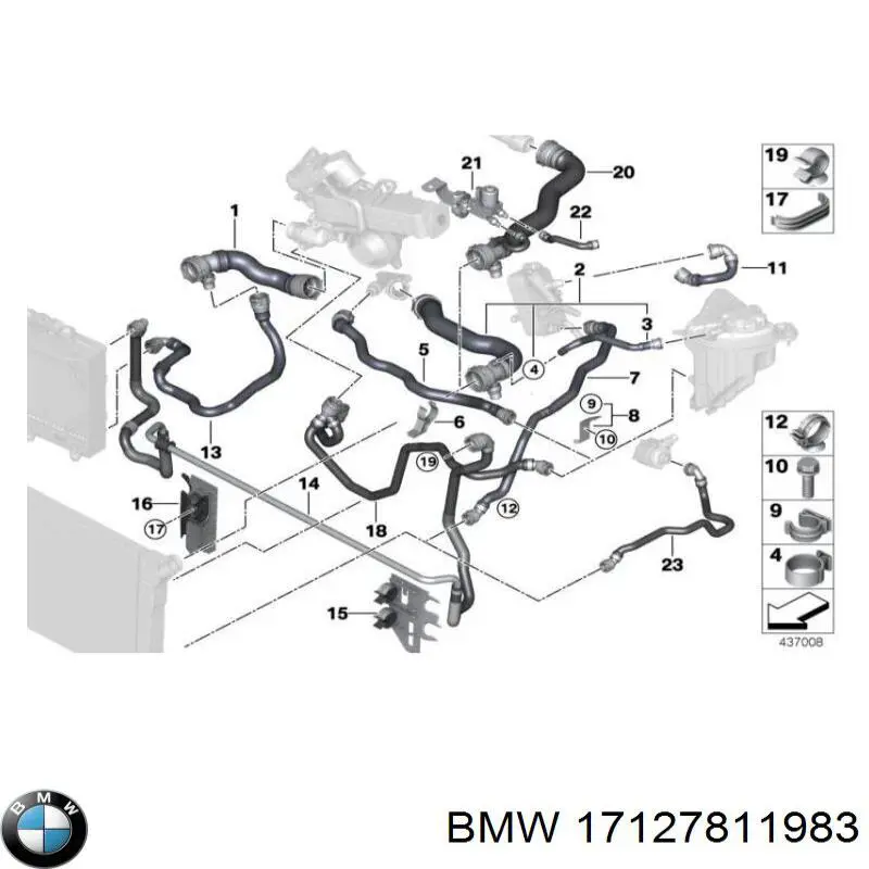  BMW 17127811983 ціна, від 25.33 USD