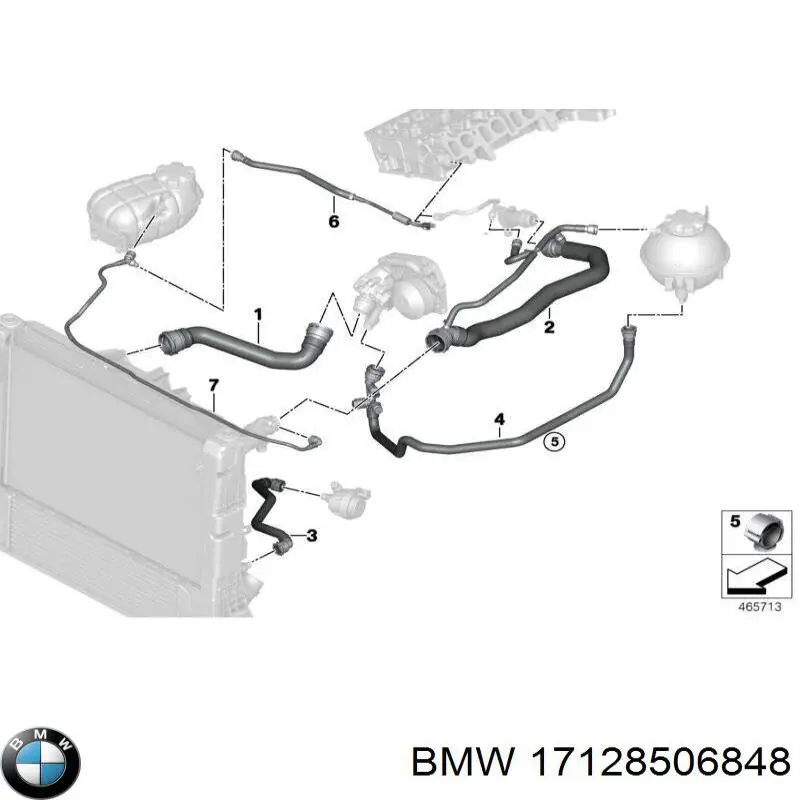 Купити 17128506848 BMW 