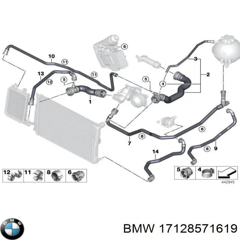  BMW 17128511848 ціна, від 27.12 USD