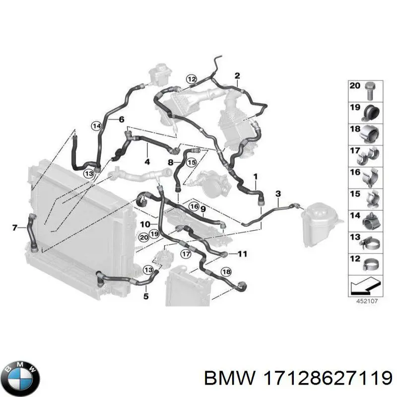  BMW 17128627119 ціна, від 45.36 USD