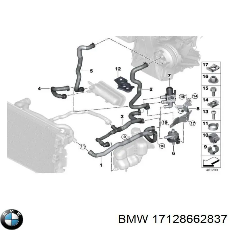Купити 17128662837 BMW 