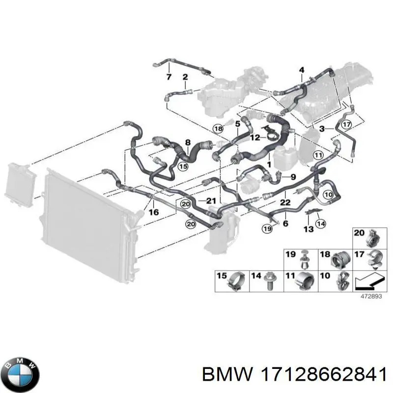  BMW 17128662841 ціна, від 100.11 USD