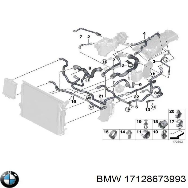  BMW 17128673993 ціна, від 17.73 USD