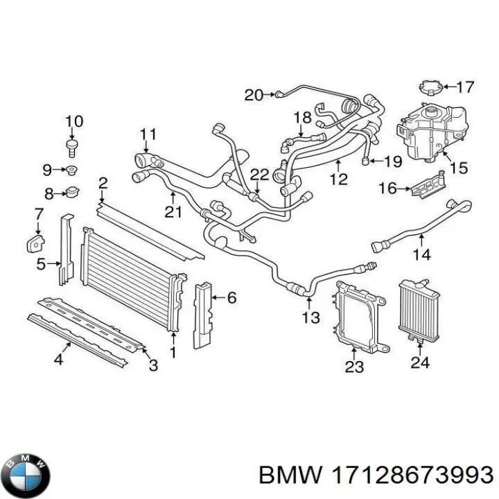Купити 17128673993 BMW 